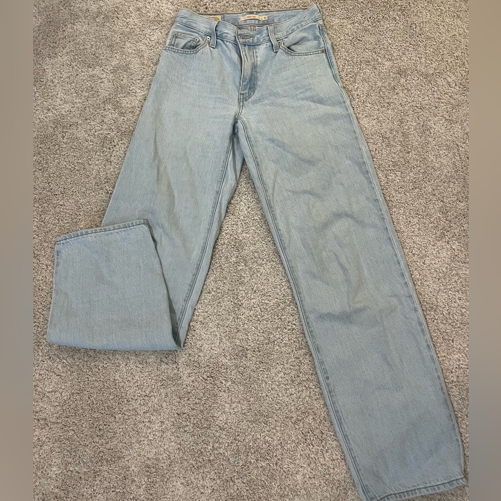 Levi's Light Blue Baggy Dad Jeans